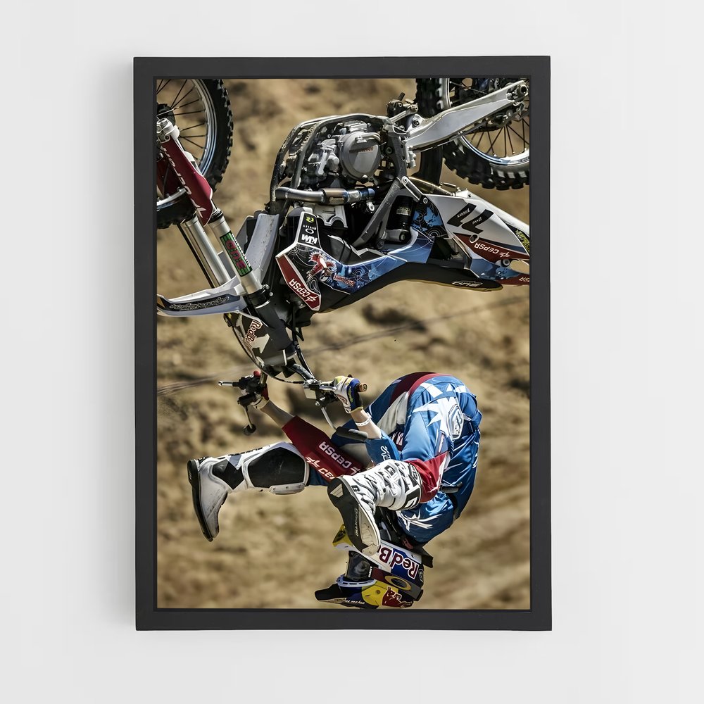 Poster Saut Élyséen – affiche Motocross freestyle (vue 2)